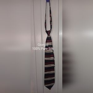 GIORGIO 100%SILK STRIPED TIE